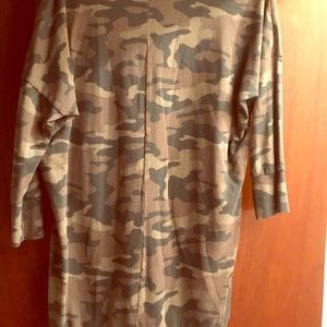 Express camo long sweatshirt